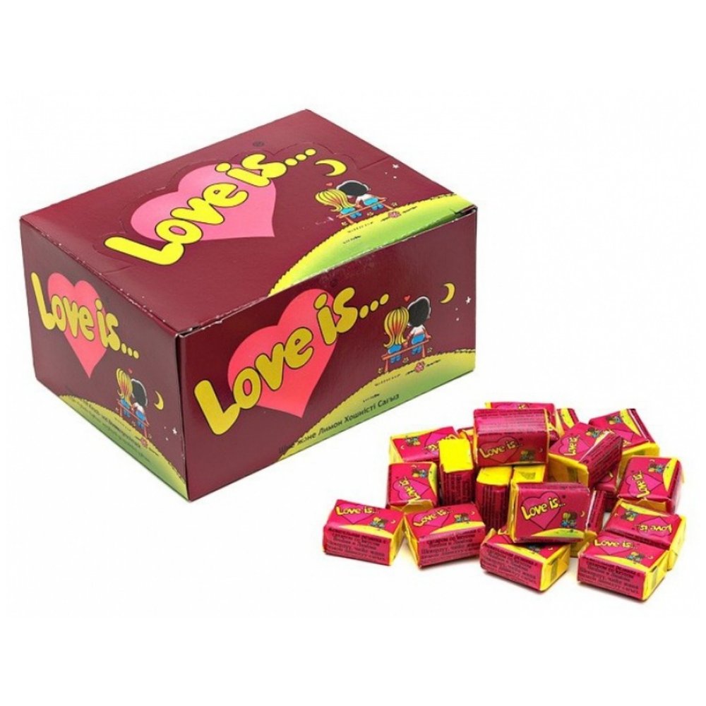 LOVE IS Kramtomoji Guma Vyšnių ir Citrinų skonio 420 g