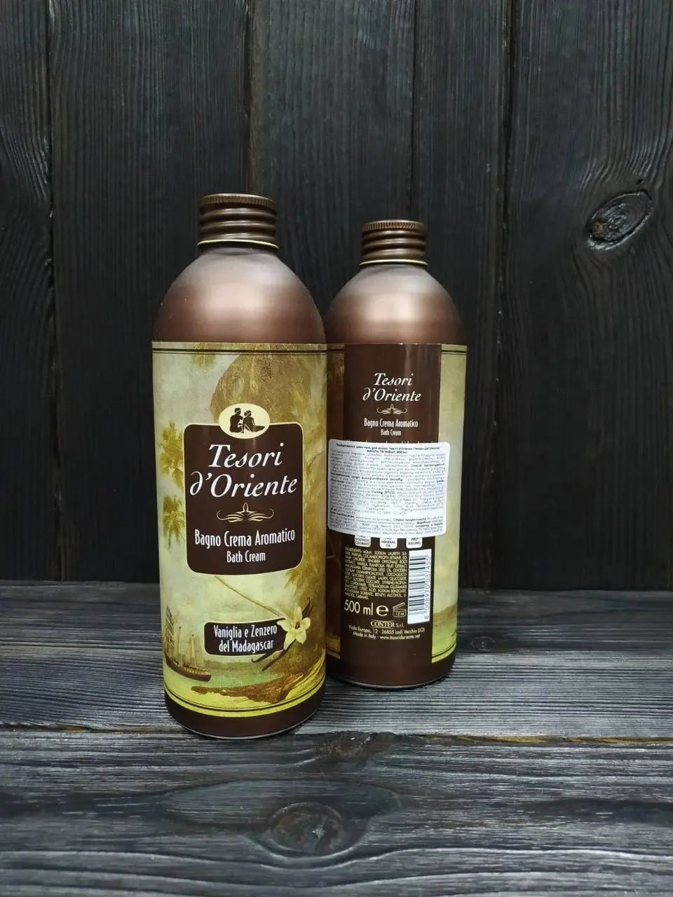 Tesori d'Oriente –PUTOJANTIS VONIOS KREMAS imbiero ir vanilės  iš Madagaskaro  500 ml