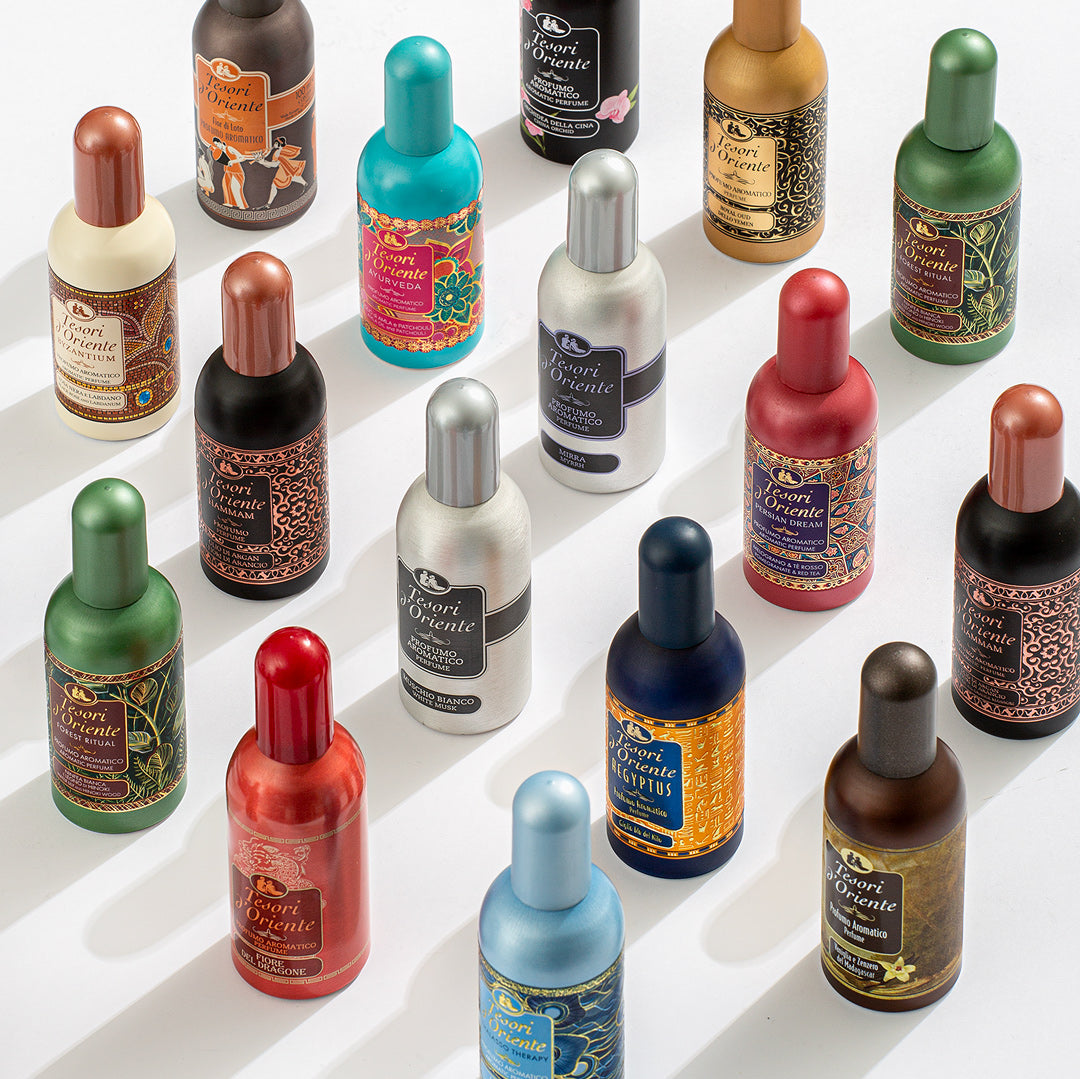 Tesori di Oriente kvepalai, balzamai, geliai, muilai, kremai minkštikliai žvakės ir vonios skysčiai grozioplanas.t