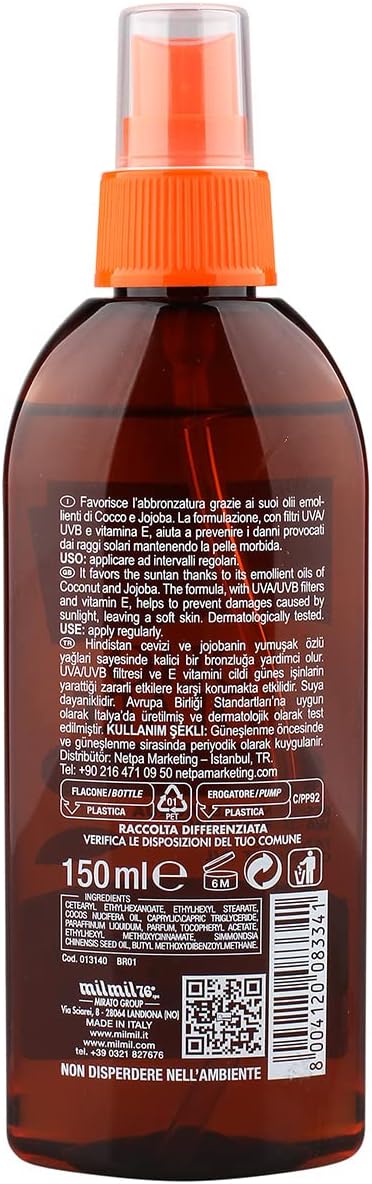 Delice Olio Spray Intes Cocco, kokosų įdegio aliejus 150ml