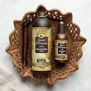 Tesori d'Oriente –PUTOJANTIS VONIOS KREMAS imbiero ir vanilės  iš Madagaskaro  500 ml