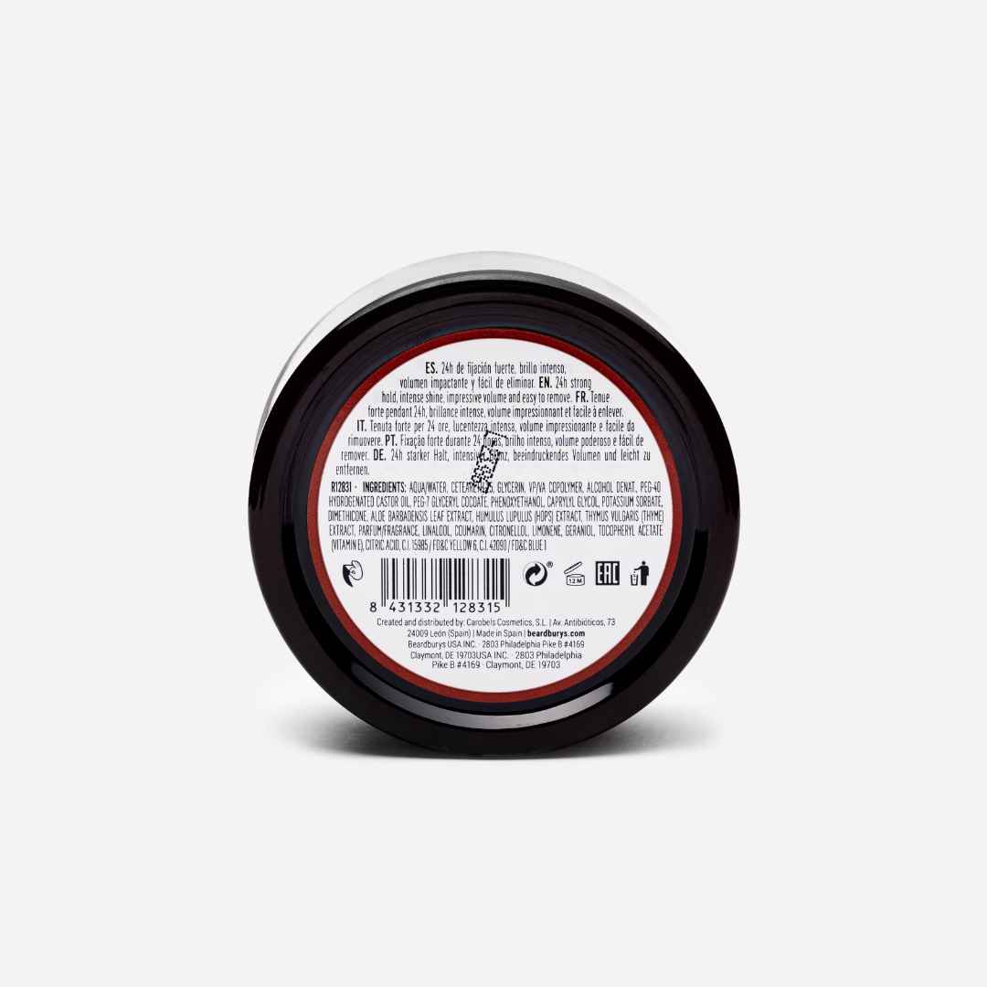 Beardburys Essential Wax Extra Water Effect, stiprios fiksacijos vaškas plaukams, Plaukų Priežiūros Priemonės, vyriškas plaukų vaškas, stiprus plaukų vaškas, stiprios fiksacijos vyriškas vaškas, plaukų vaškas