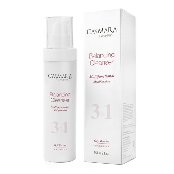 Casmara Balancing Cleanser Multifunctional 3 in 1/ Prausiklis veido odai skirtas visų tipų odai, su Gojos uogų ekstraktu