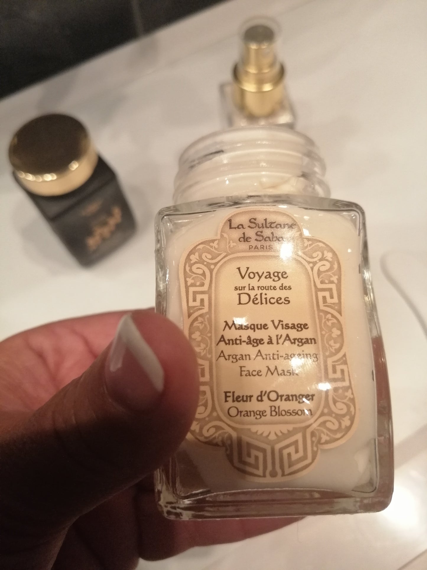 La Sultane de Saba Argan and Orange Blossom Face Mask – argano ir apelsinų žiedų veido kaukė