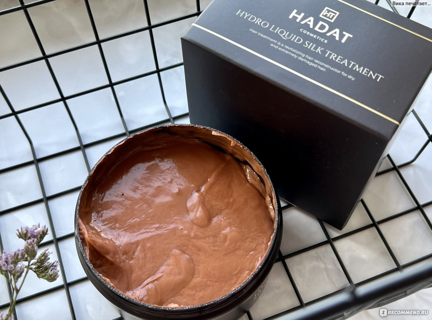 HADAT COSMETICS HYDRO LIQUID SILK TREATMENT – Hydro Liquid Silk Treatment Atkurianti kaukė sausiems ir itin pažeistiems plaukams 300ml