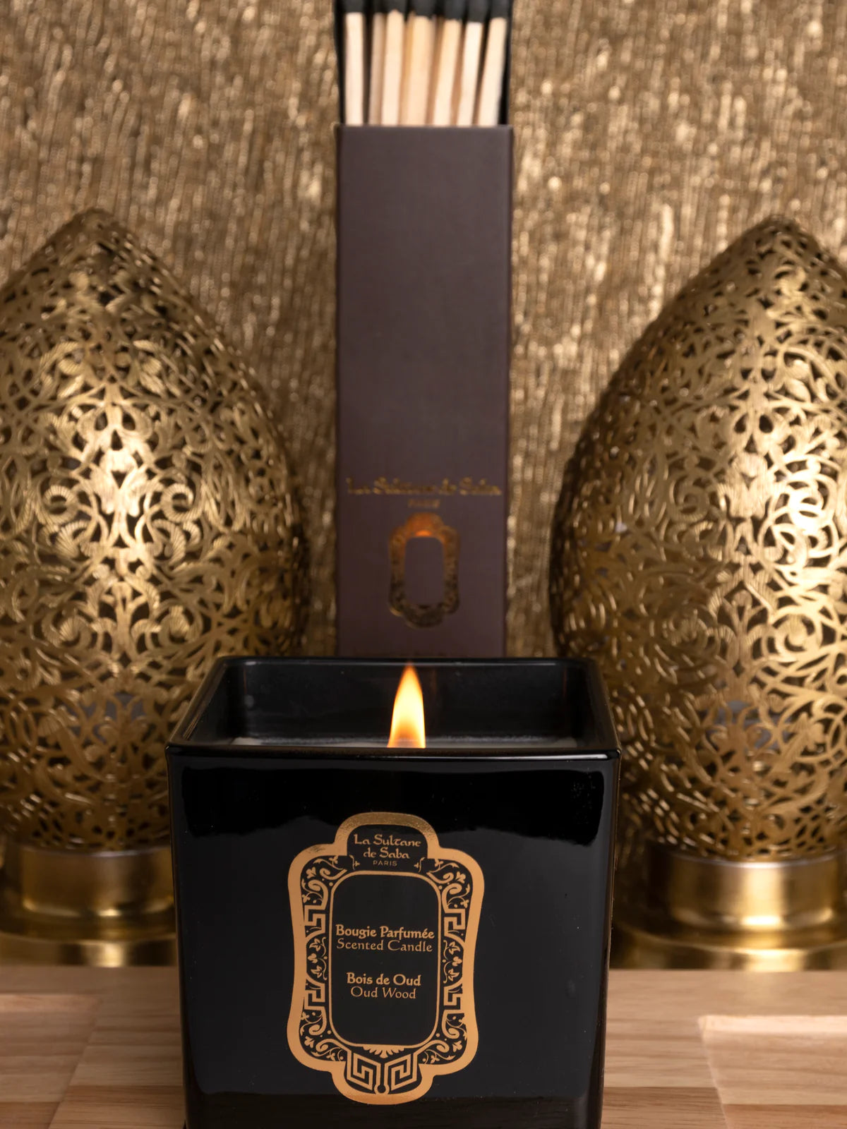 La Sultan de Saba Oud Wood Candle – mediena – žvakė