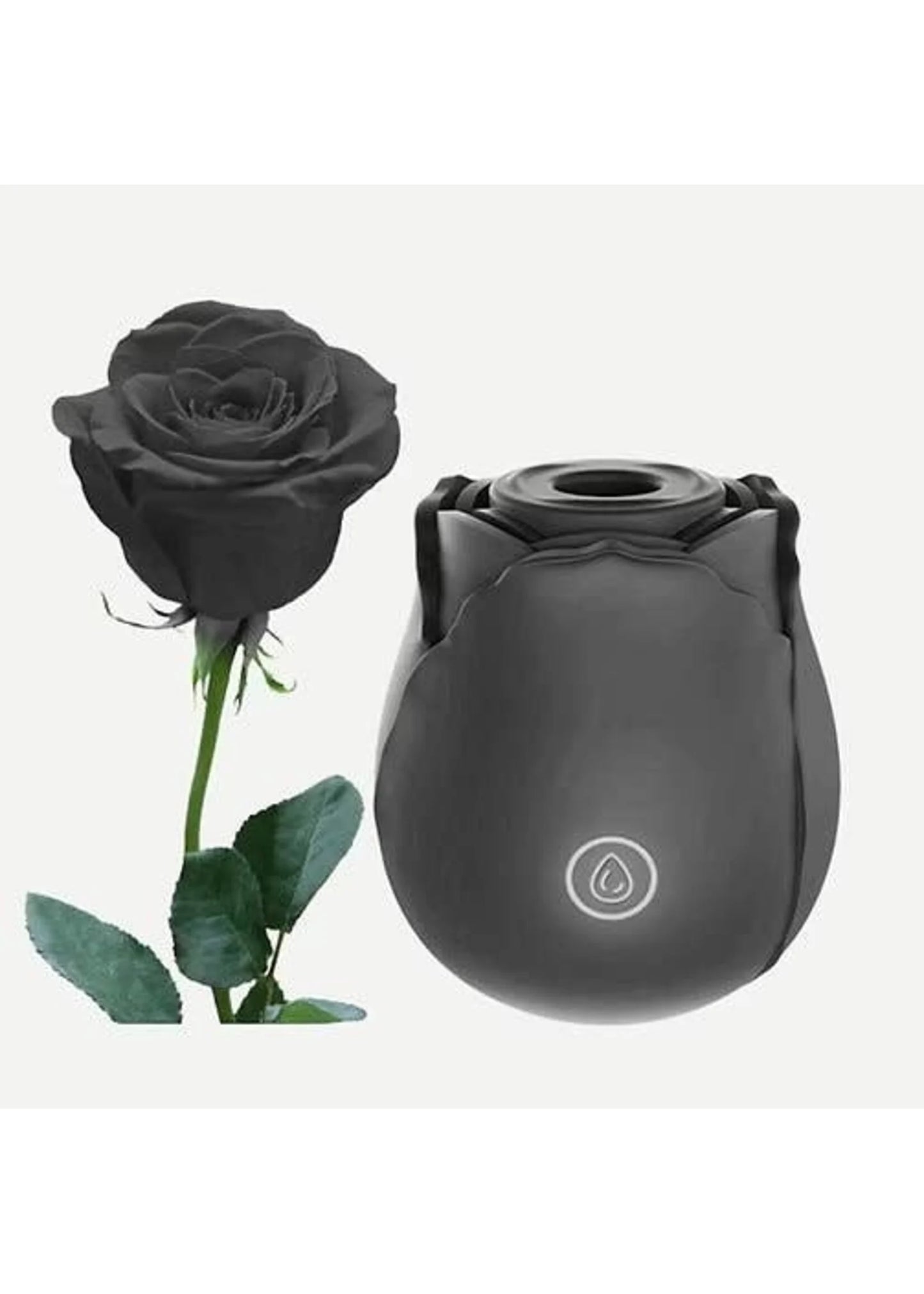 Vibratorius PENKIASDEŠIMT PILKŲ ATSPALVIŲ – SUCTION ROSE BLACK Klitorio Stimuliatorius ROŽĖ