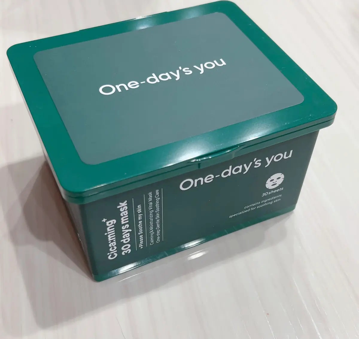 Raminančio audinio veido kaukių rinkinys One-day's you Cicaming 30 Days Mask grozioplanas.lt