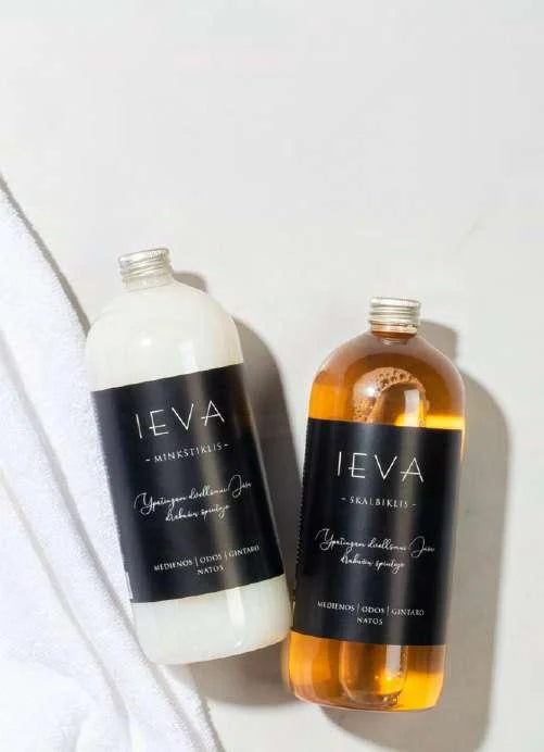 SKALBIKLIS IEVA ŠILKMEDŽIO, VANILĖS IR PUDROS NATOS 1000ml grozioplanas.lt