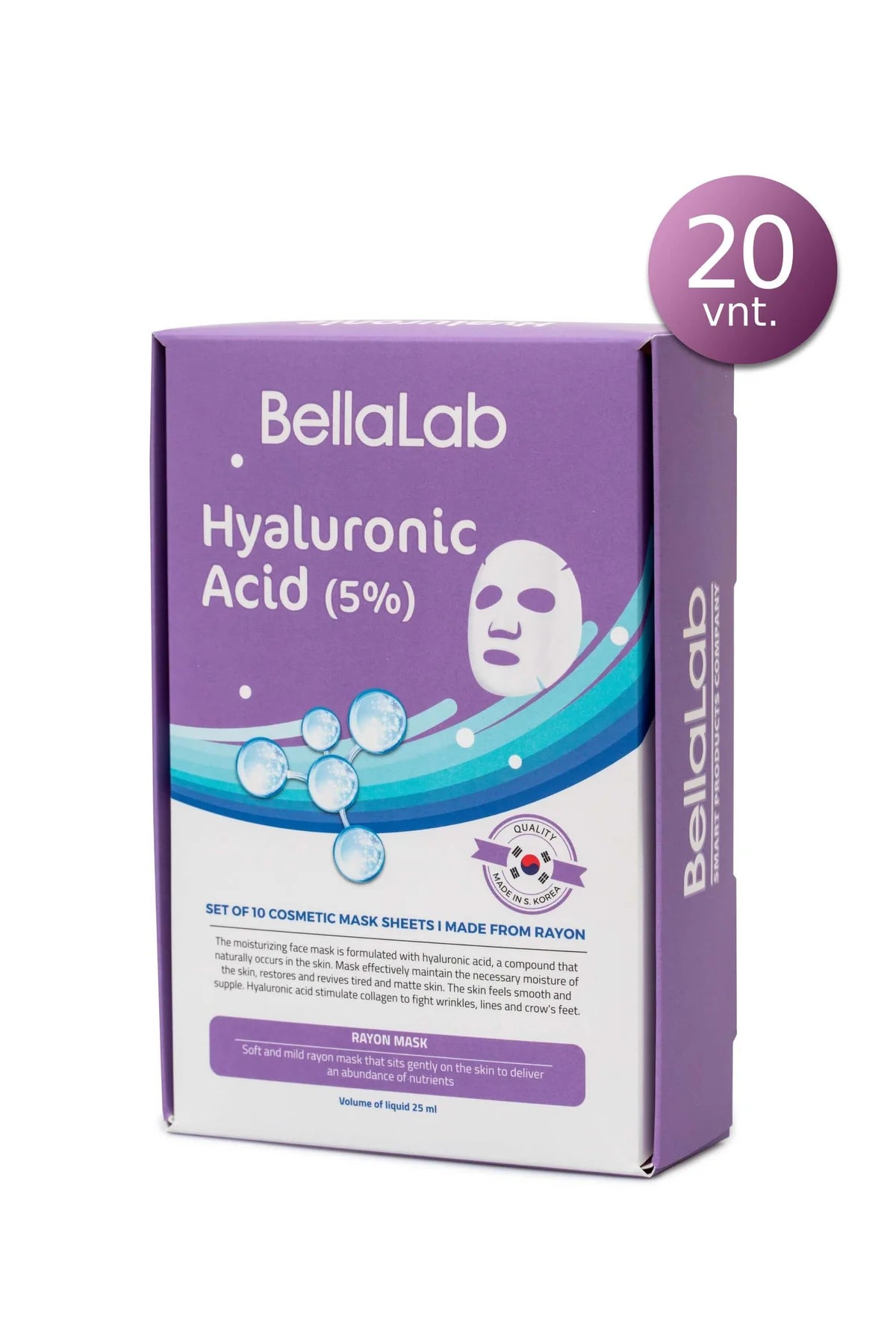 BellaLab VEIDO KAUKES HIALURONO 24K AUKSO kauke KOLAGENO ALOE VERA VEIDO KAUKE KOFERMENTO Q10 grozioplanas.lt
