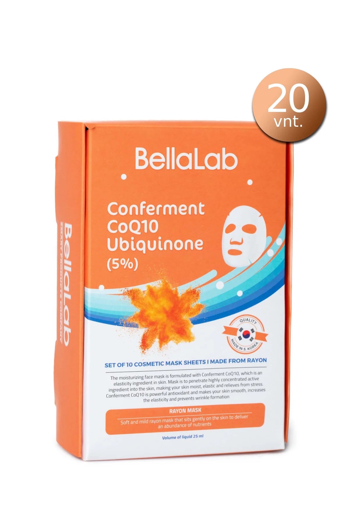 BellaLab VEIDO KAUKES HIALURONO 24K AUKSO kauke KOLAGENO ALOE VERA VEIDO KAUKE KOFERMENTO Q10 grozioplanas.lt