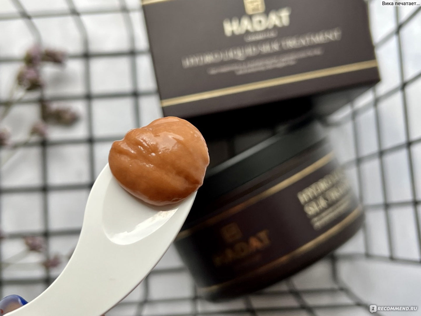 HADAT COSMETICS HYDRO LIQUID SILK TREATMENT – Hydro Liquid Silk Treatment Atkurianti kaukė sausiems ir itin pažeistiems plaukams 300ml