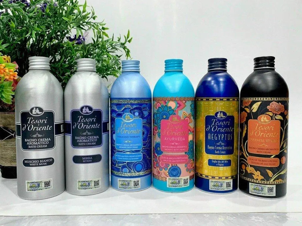 Tesori d'Oriente PUTOJANTIS VONIOS KREMAS  PERSŲ SVAJONĖ Granatų ir raudonoji arbata (500 ml)