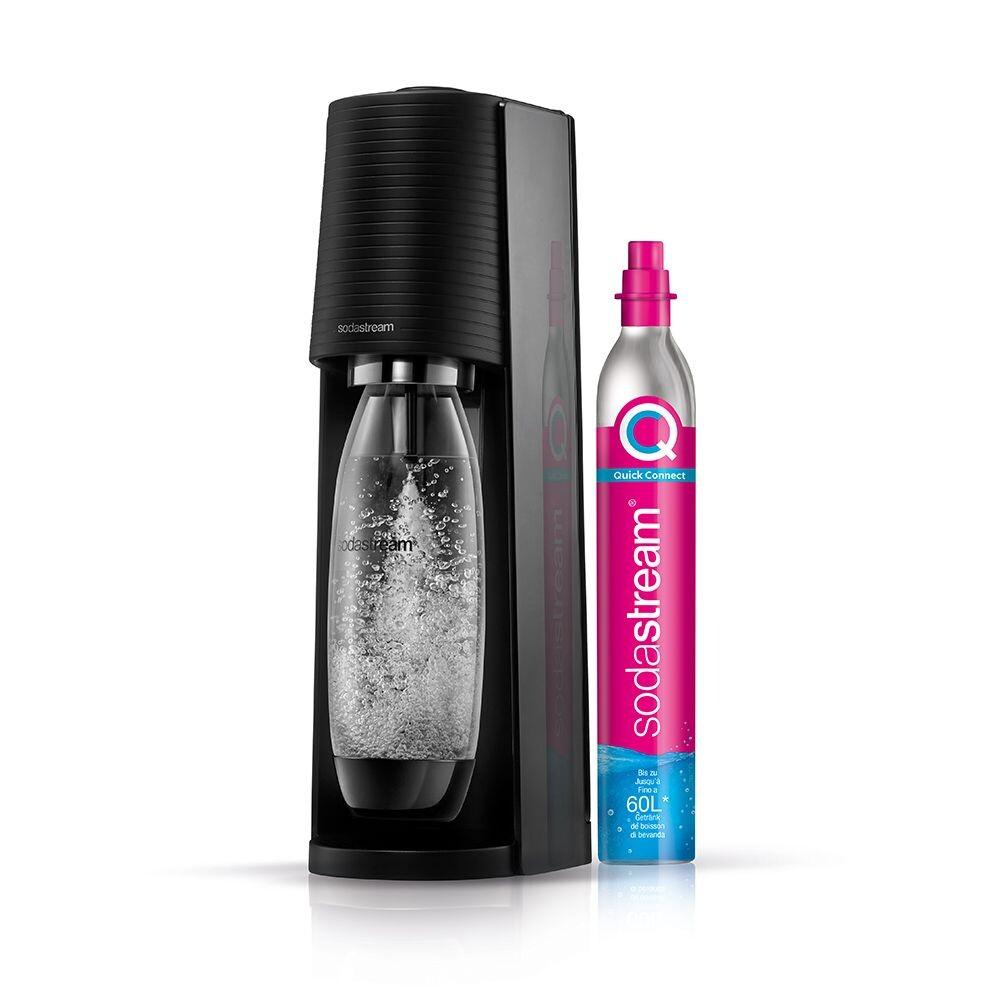 Gazuotų gėrimų gaminimo aparatas SodaStream Terra Black + 2 buteliukai grozioplanas.lt