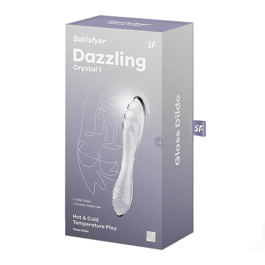 Copy of SATISFYER ESTIMULADOR DE CRISTAL DAZZLING CRYSTAL 1 KARŠTAS IR ŠALTAS SKAIDRUS  makšties stimuliacija, klitorio masažai, dildo prisitaiko prie jūsų norų