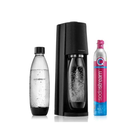 Gazuotų gėrimų gaminimo aparatas SodaStream Terra Black + 2 buteliukai grozioplanas.lt