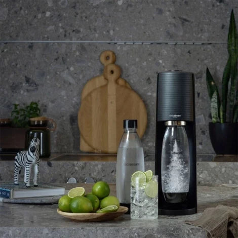 Gazuotų gėrimų gaminimo aparatas SodaStream Terra Black + 2 buteliukai grozioplanas.lt