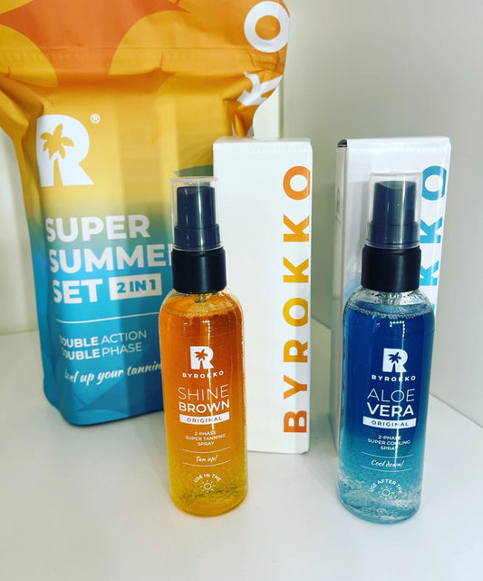 BYROKKO „Shine Brown” dvifazis įdegio purškiklis grozioplanas.lt