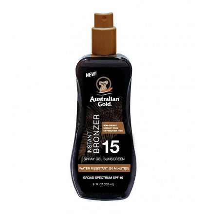 Soliariumo įdegio kremas Australian Gold Apsauga nuo saulės pienelis su bronzantais SPF15 grozioplanas.lt