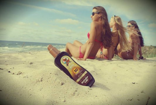 Soliariumo įdegio kremas Australian Gold SPF10 with Bronzers apsaugos nuo saulės pienelis su bronzantais grozioplanas.lt