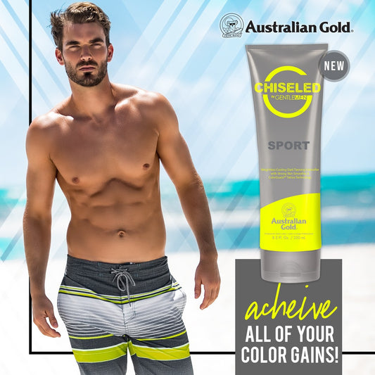 Soliariumo įdegio kremas Australian Gold Chiseled by G Gentlemen 250ml grozioplanas.lt