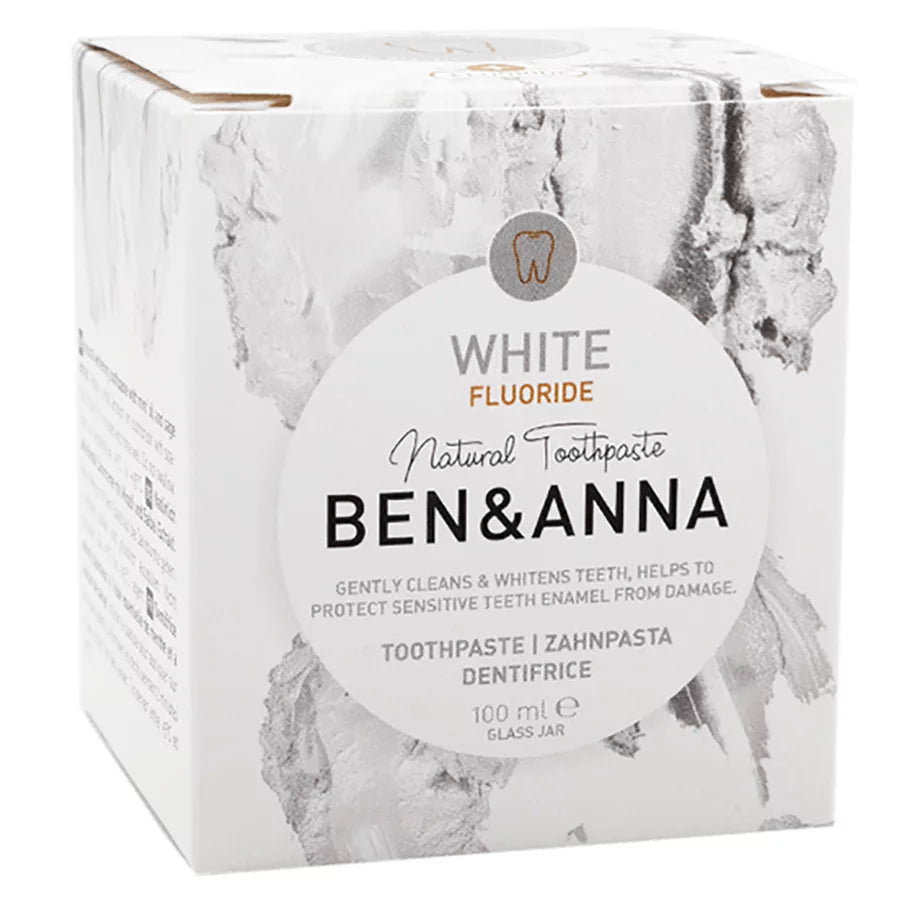 “ baltoji dantų pasta su fluoru Ben & Anna