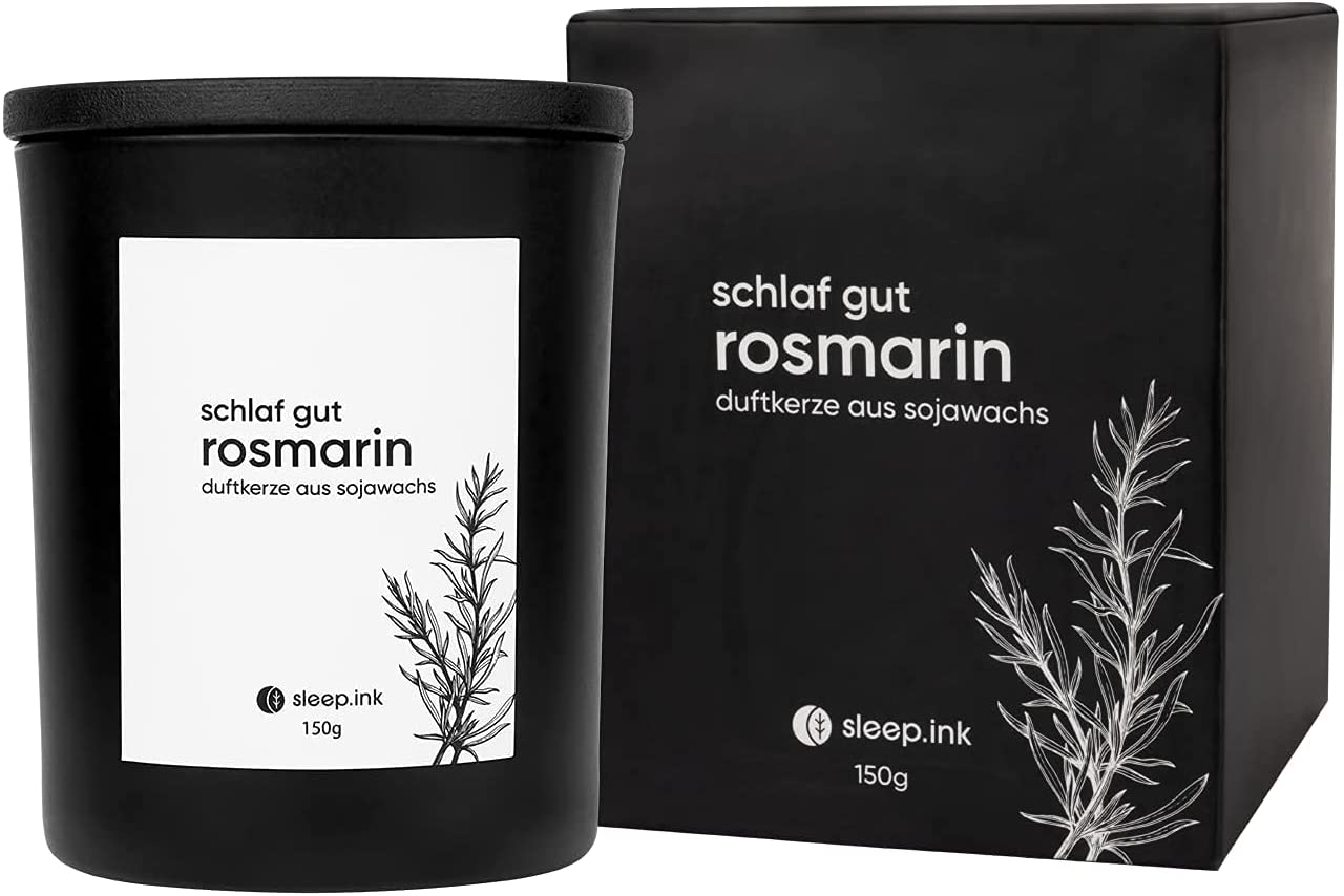 SLEEP.ink - Gerai išsimiegok rozmarinas Kvapioji žvakė