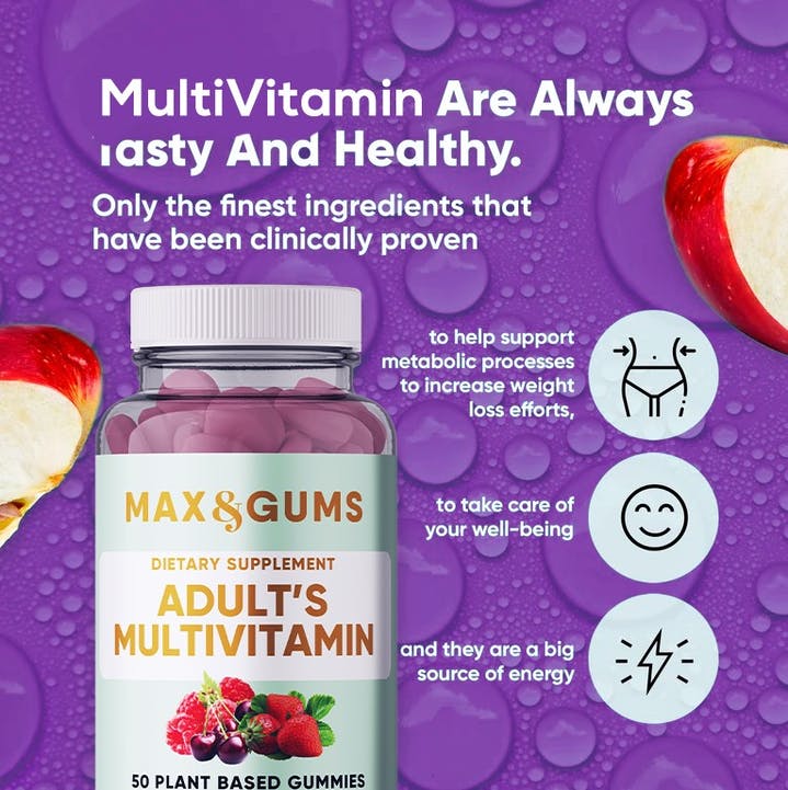 Multivitaminai Suaugusiems Guminukai Max & Gums