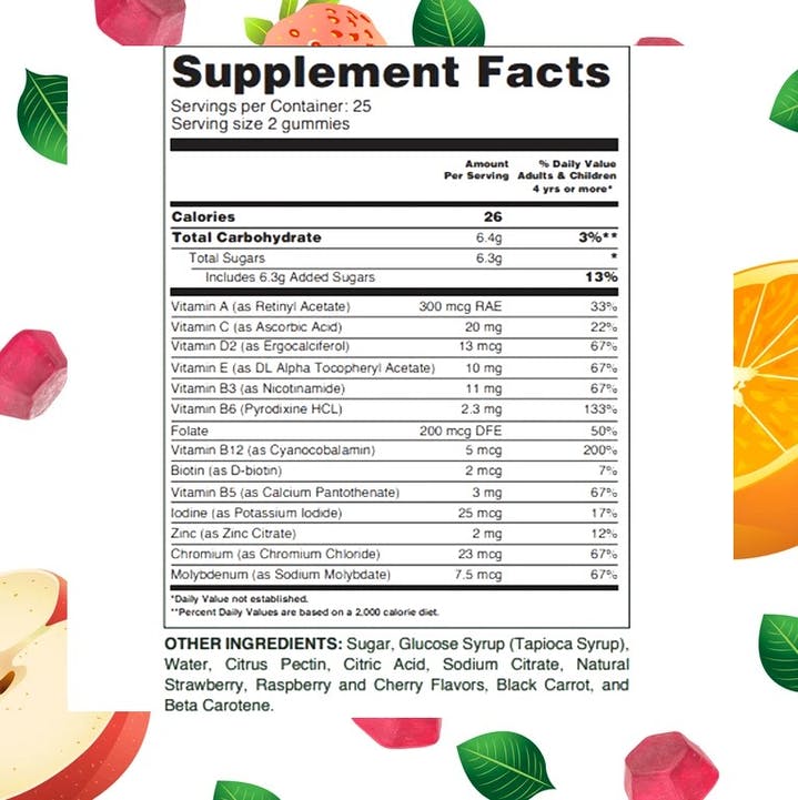 Multivitaminai Suaugusiems Guminukai Max & Gums