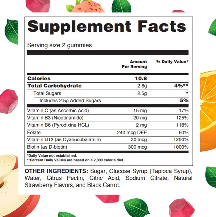 Enerdijos guminukai B complex grozioplanas.lt