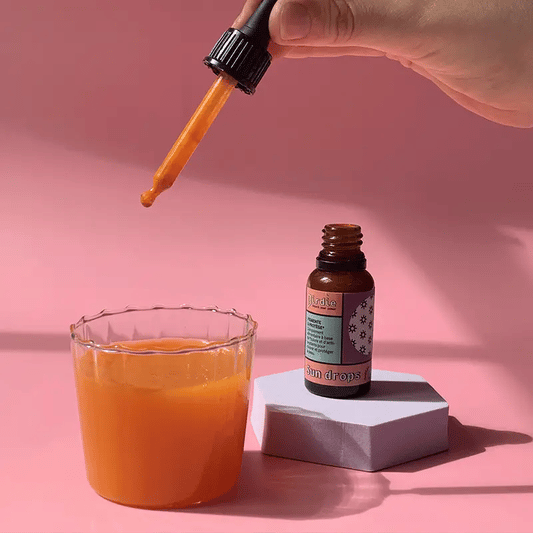 Birdie Nutrition „Sun Drops“ apelsinų skonio įdegio geriami lašai