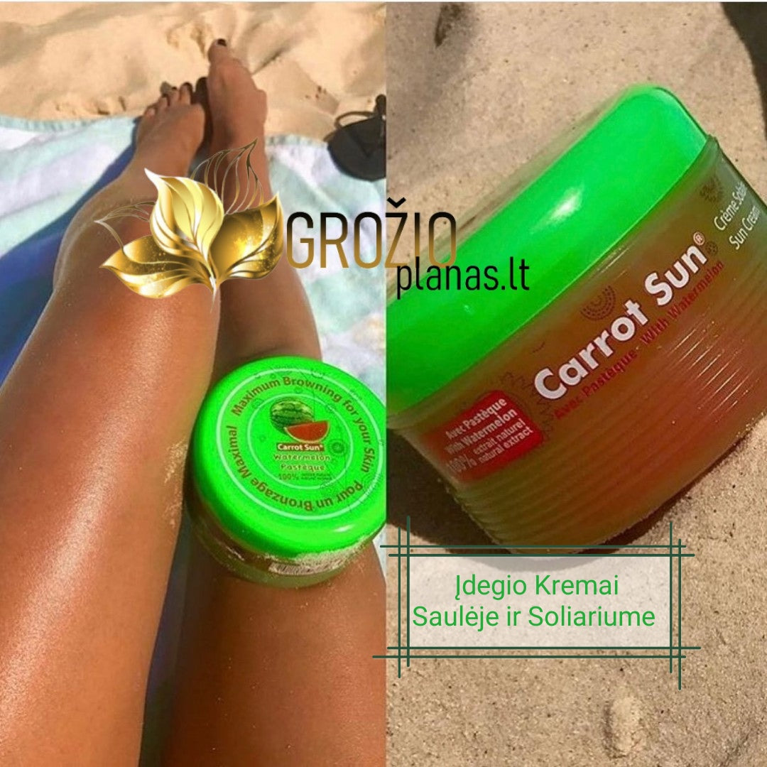 Carrot Sun Morkų Įdegio su SPF kremas