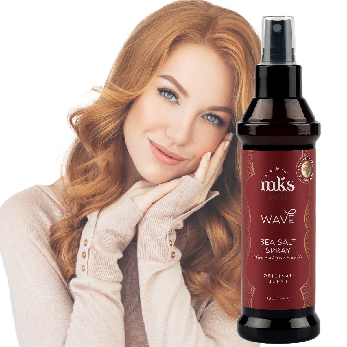 MKS eco WAVE jūros druskos purškiklis, 118 ml.