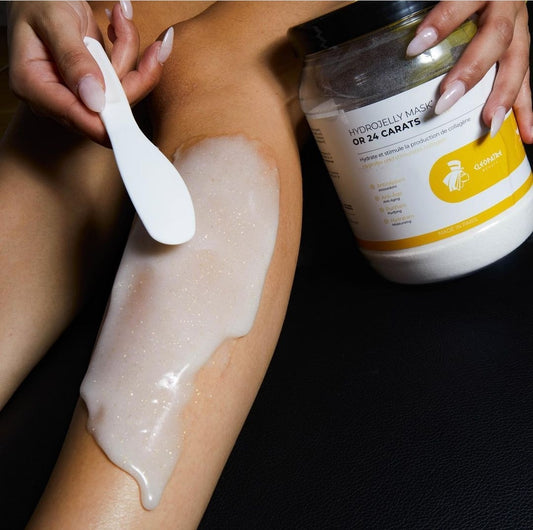 Cleopatre Beauty ® Gaivinanti alginatinė veido kaukė 24 karatų aukso grozioplanas.lt