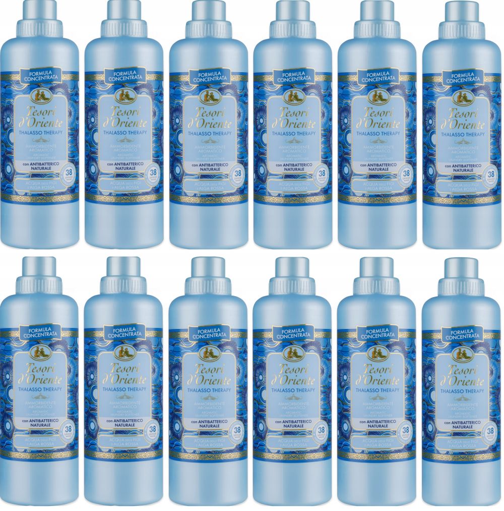 Tesori d'Oriente THALASSO THERAPY Fabric Softener, Parfumuotas Skalbinių Minkštiklis 760 ml, audinių kondicionierius, Kvapnus skalbinių minkštiklis, koncentruotas skalbinių minkštiklis, aromaterapinis skalbinių minkštiklis, ilgai išliekantis gaivus kvapas