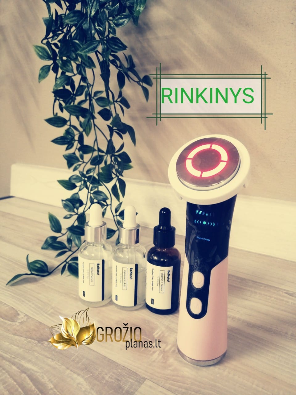 Benatu serumu rinkinys retinolis hialuronas vitaminas c grozioplanas.lt