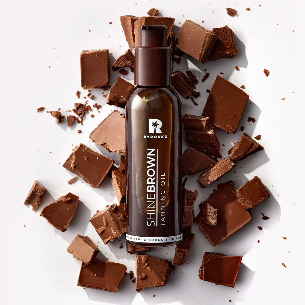 Byrokko SHINE BROWN CHOCOLATE CREAM SHINE BROWN CHOCOLATE OIL byrokko idegio aliejus idegio kremas grozioplanas.lt