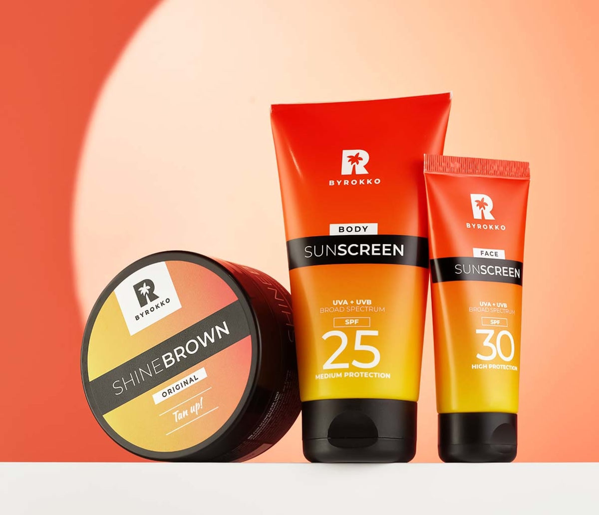 Shine Brown Rinkinys SPF 30 SPF 25