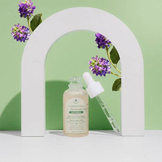 Veido serumas Bakuchiol + Skvalanas Retinolis Nature Spell grozioplanas.lt