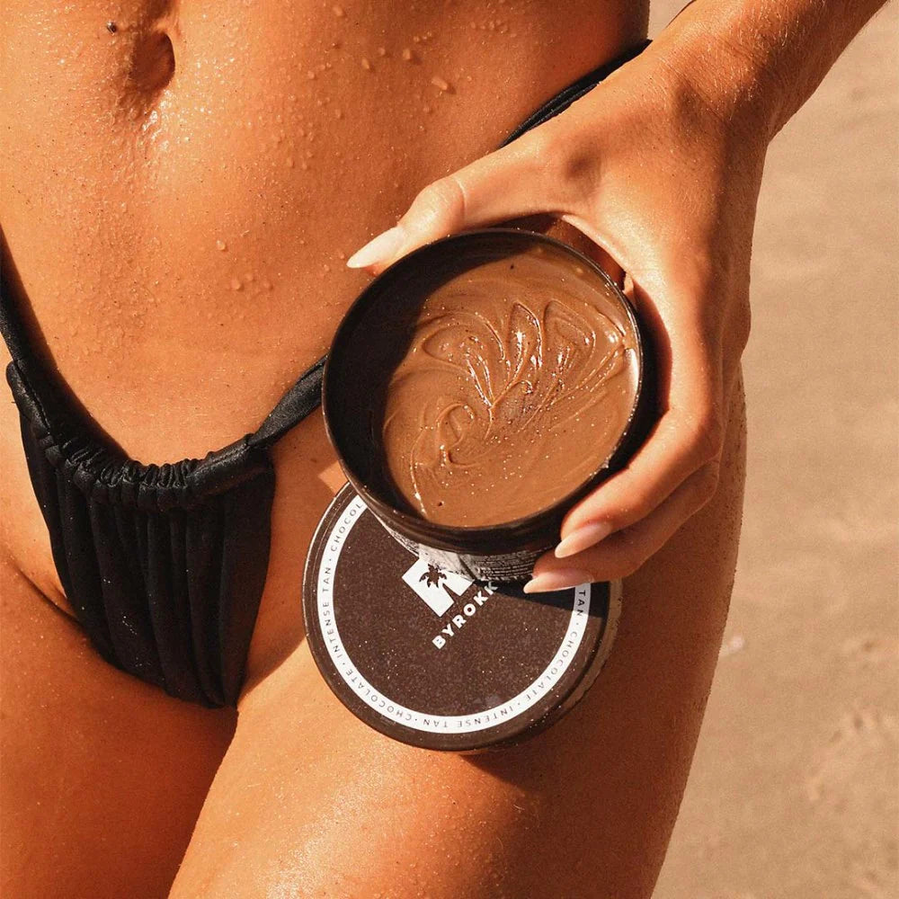 Byrokko SHINE BROWN CHOCOLATE CREAM SHINE BROWN CHOCOLATE OIL byrokko idegio aliejus idegio kremas grozioplanas.lt