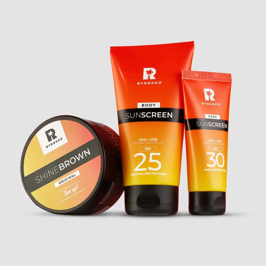 Shine Brown Rinkinys SPF 30 SPF 25