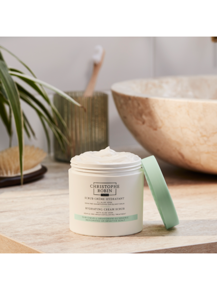 HYDRATING CREAM SCRUB kreminis galvos odos šveitiklis su alijošiumi, 250 ml.