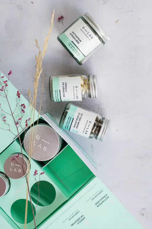 D-LAB NUTRICOSMETICS D-LAB Nutricosmetics Masse-Capillaire Maisto papildų programa plaukų slinkimo stabdymui grozioplanas.lt