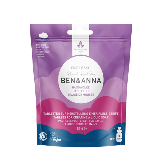 Ben & Anna „Handcloud Purple Sky“ rankų muilo tabletės