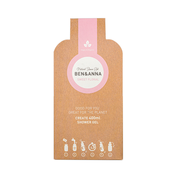 Ben & Anna „Sweet Floral“ natūralūs dušo želė dribsniai