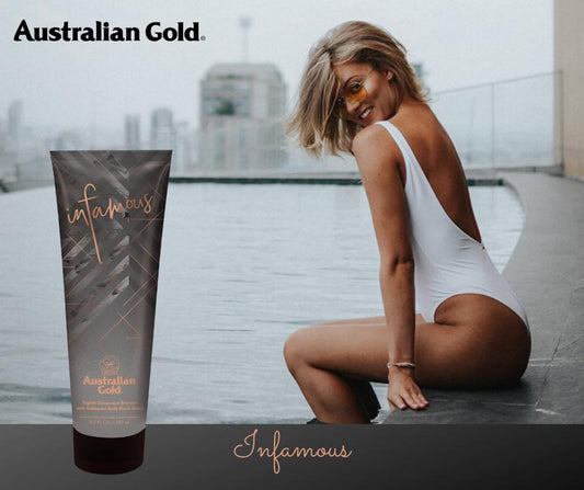 Soliariumo įdegio kremas Australian Gold Infamous grozioplanas.lt