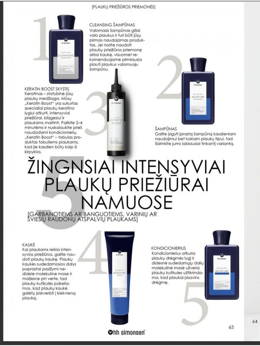 HH SIMONSEN rinkinys „Intensyvi plaukų priežiūra namuose“