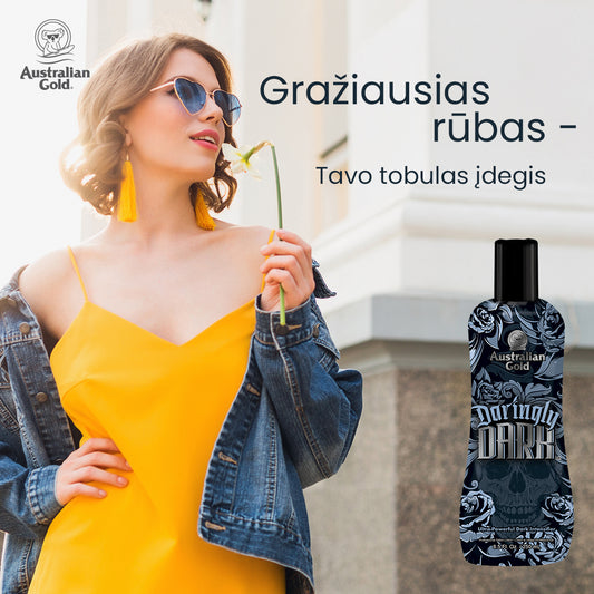 Soliariumo įdegio kremas Australian Gold Daringly Dark 250ml grozioplanas.lt
