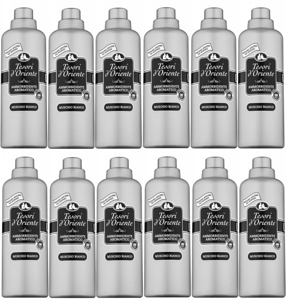 Tesori d'Oriente MUSCHIO BIANCO Fabric Softener, Parfumuotas Skalbinių Minkštiklis 760 ml, audinių kondicionierius, Kvapnus skalbinių minkštiklis, koncentruotas skalbinių minkštiklis, aromaterapinis skalbinių minkštiklis, ilgai išliekantis gaivus kvapas