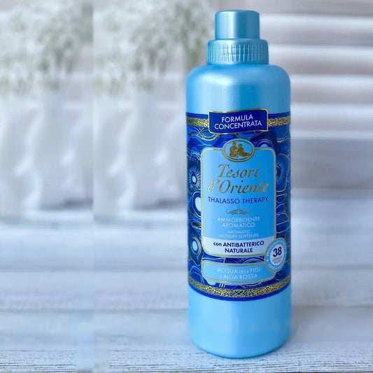 Tesori d'Oriente THALASSO THERAPY Fabric Softener, Parfumuotas Skalbinių Minkštiklis 760 ml, audinių kondicionierius, Kvapnus skalbinių minkštiklis, koncentruotas skalbinių minkštiklis, aromaterapinis skalbinių minkštiklis, ilgai išliekantis gaivus kvapas